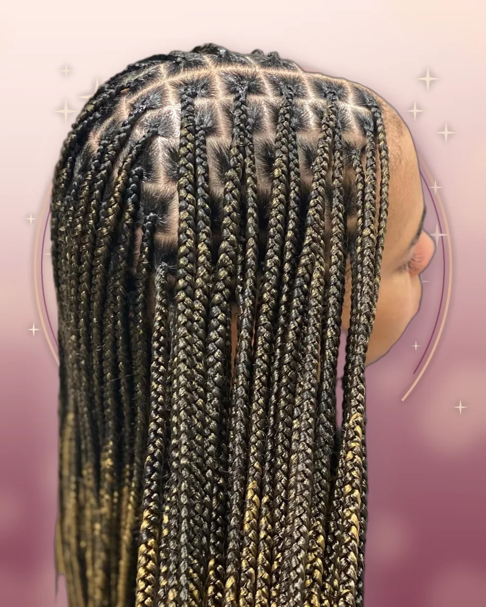 Blonde Knotless Braids